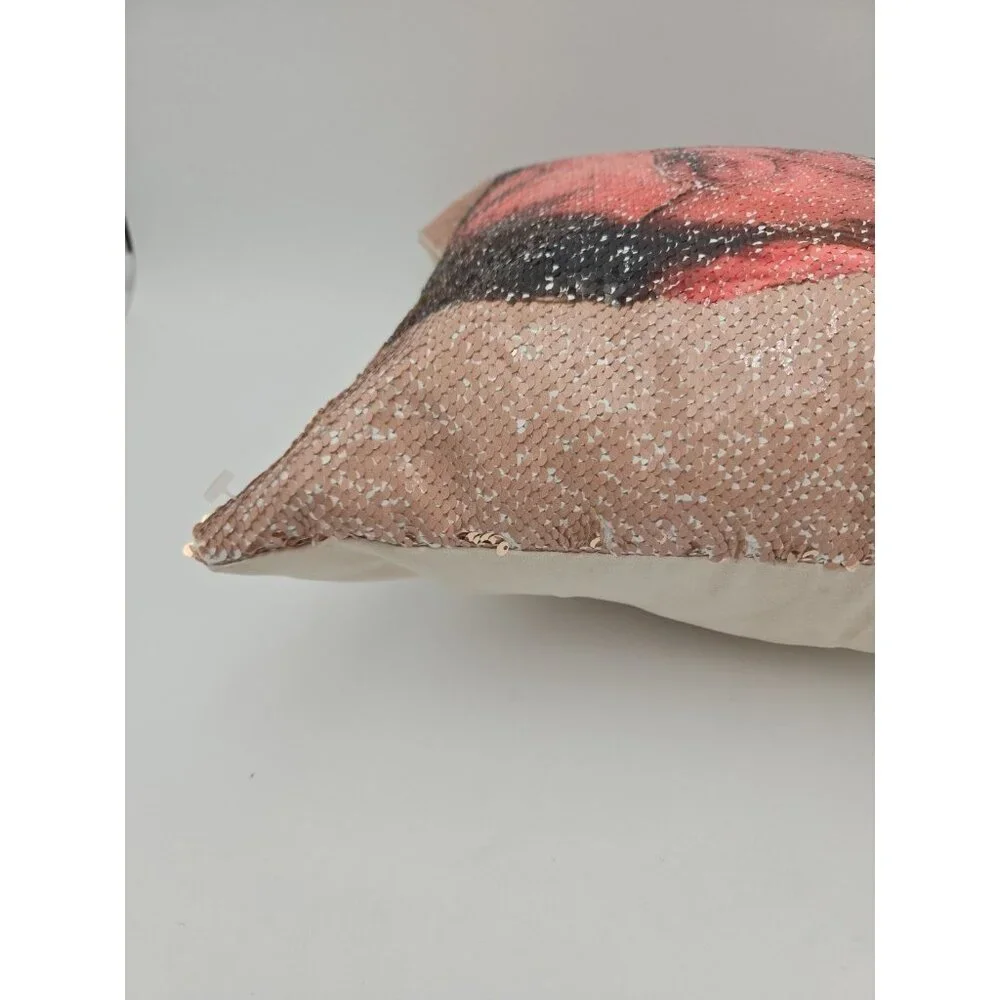 Dwight Shrute Pillow Yelling Face Sequins 14 X 14 Square The Office Rainn Wilson